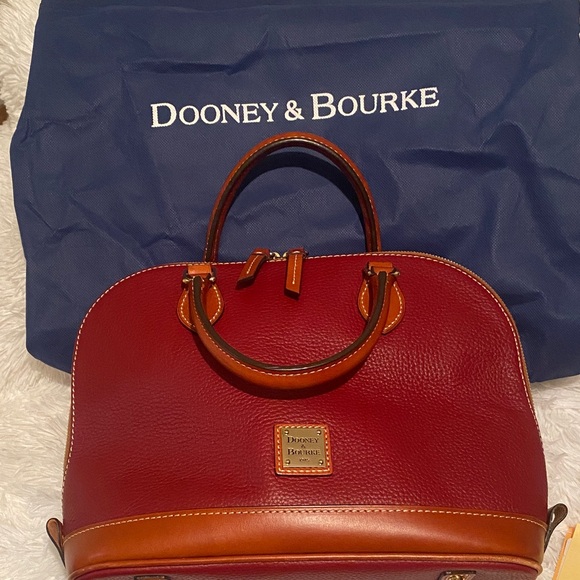 Dooney & Bourke Burgundy and Brownish Satchel - Picture 9 of 9